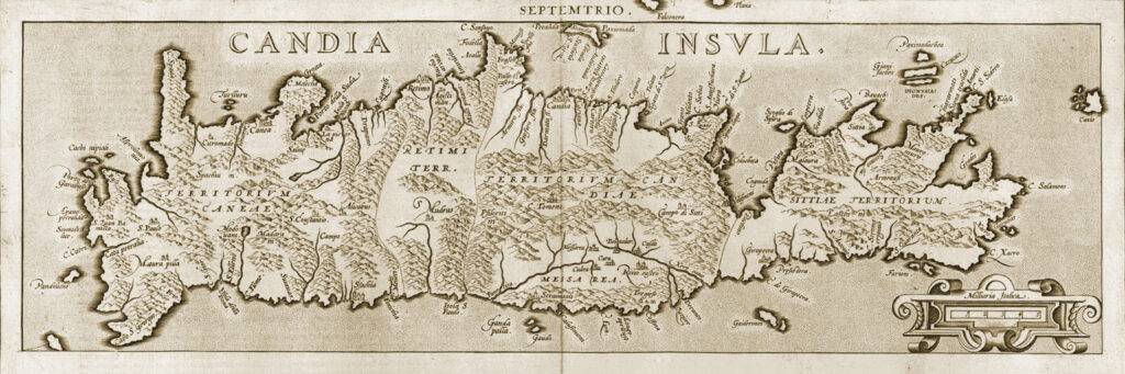 Map of Crete 1598